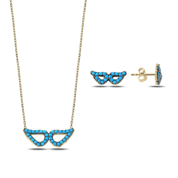 Kanat Nano Turkuaz Taşlı Set - Görsel 2