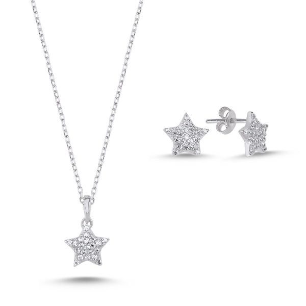 Yıldız Zirkon Taşlı Set