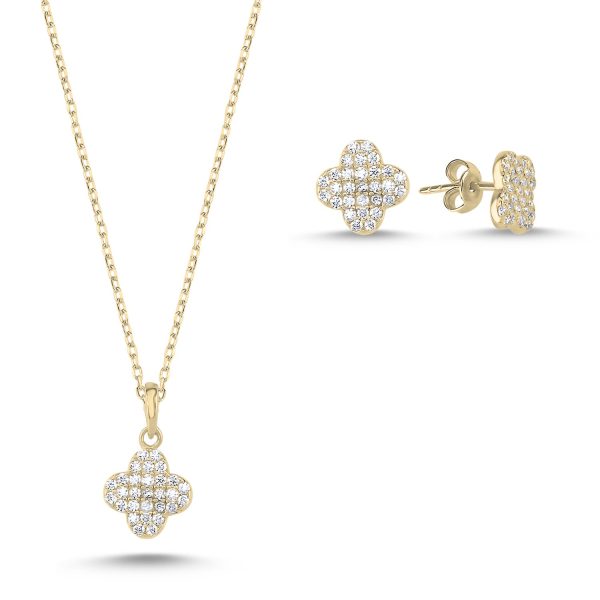 Yonca Zirkon Taşlı Set - Görsel 2
