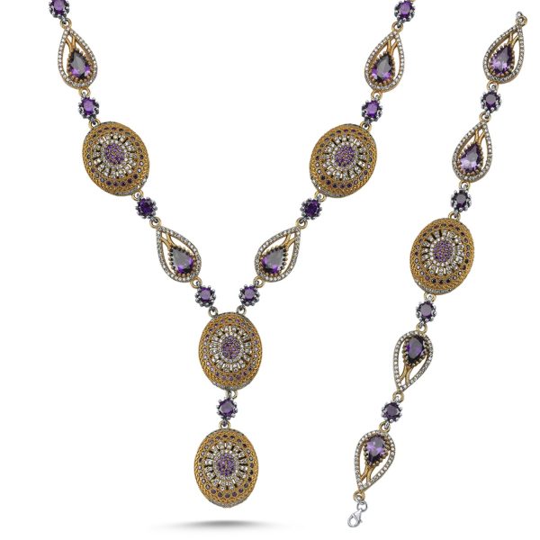 Zirkon Taşlı Otantik Set
