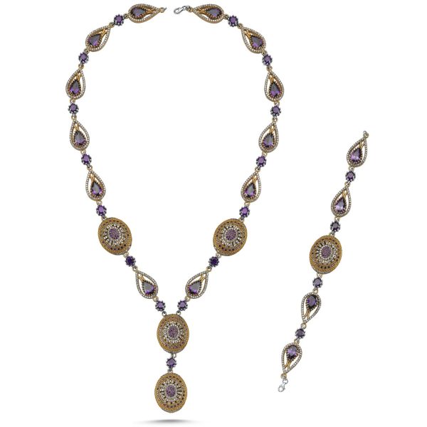 Zirkon Taşlı Otantik Set - Görsel 2