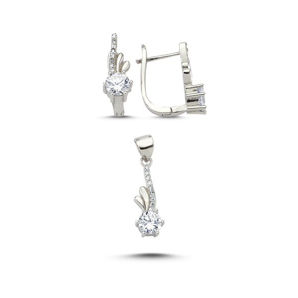 Zirkon Taşlı Set